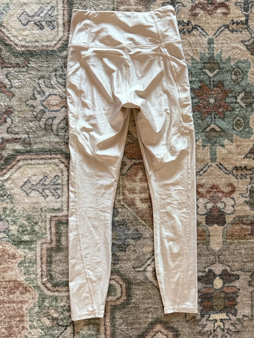 Fabletics Like New Oasis PureLuxe High Waisted Leggings in Grey Mist Shine Small